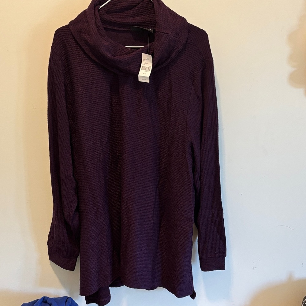 Lane Bryant dark purple Women's Sweater